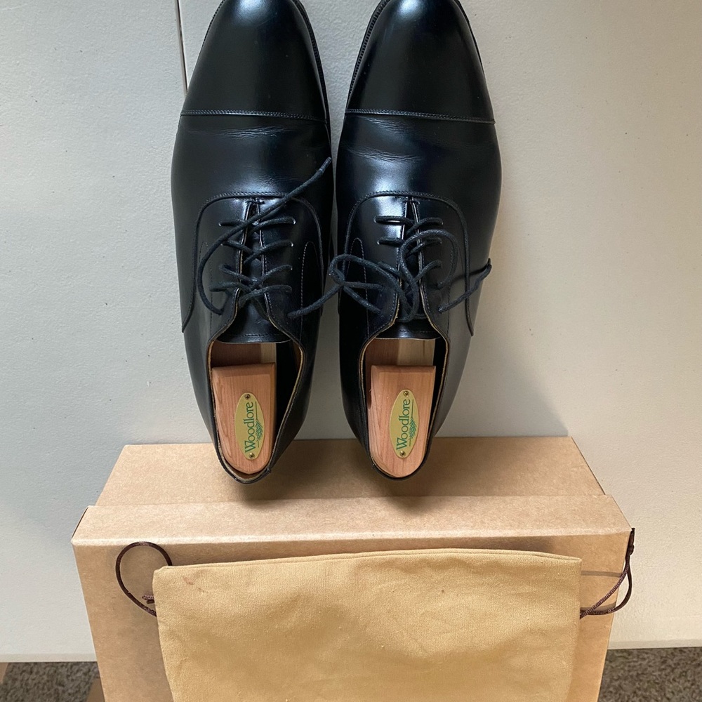 Black Calf Cap-toed Oxford - UK 7.5 G/US 8.5